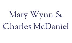 Mary Wynn & Charles G. McDaniel