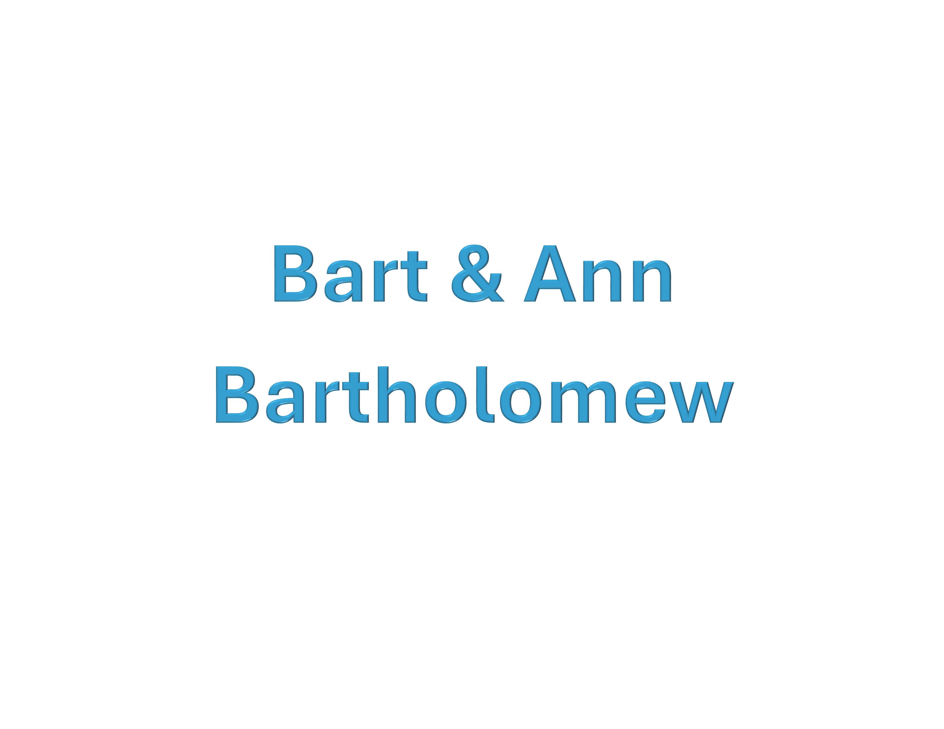 Richard and Ann Bartholomew