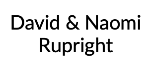 David and Naomi Rupright