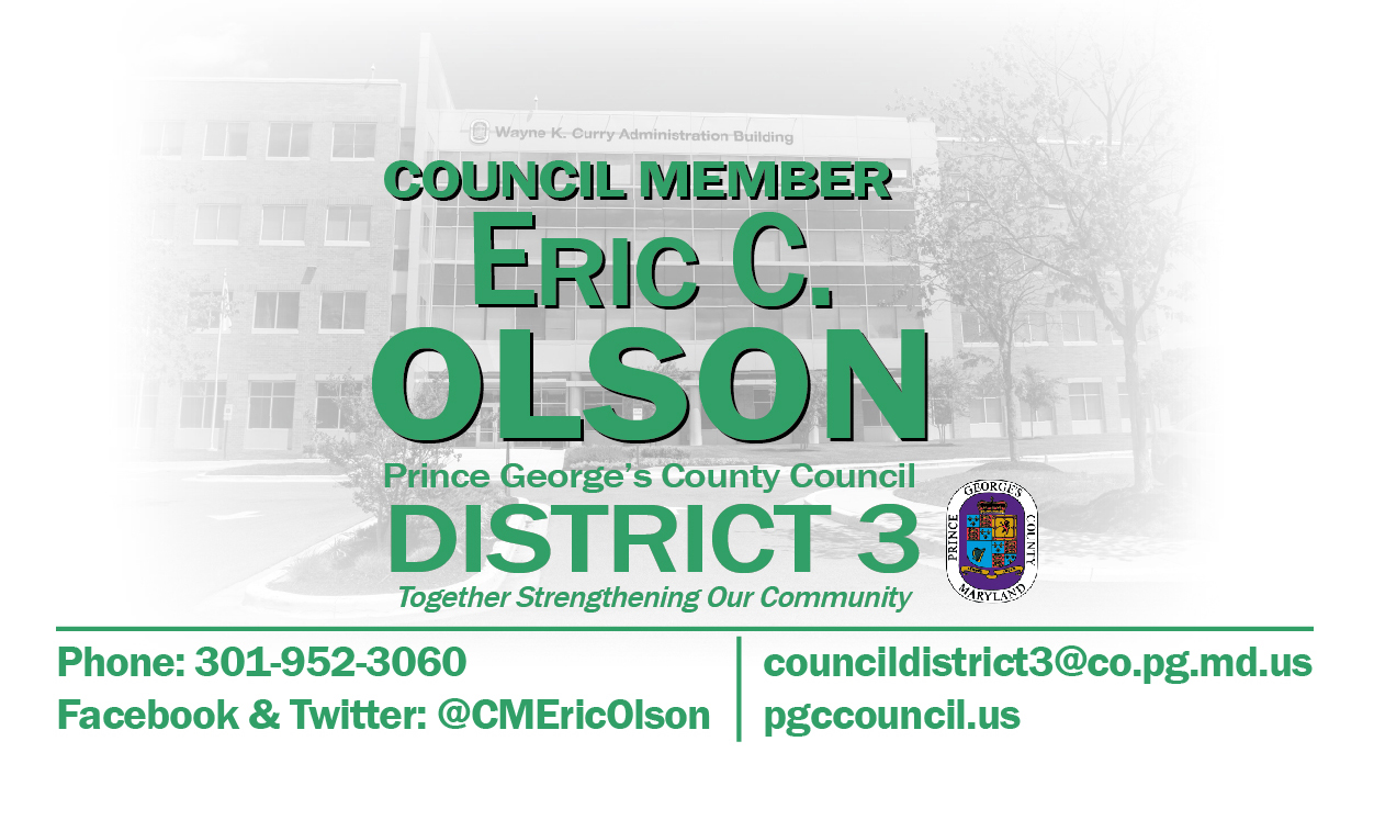 Eric Olson, Prince George's County Council District 3