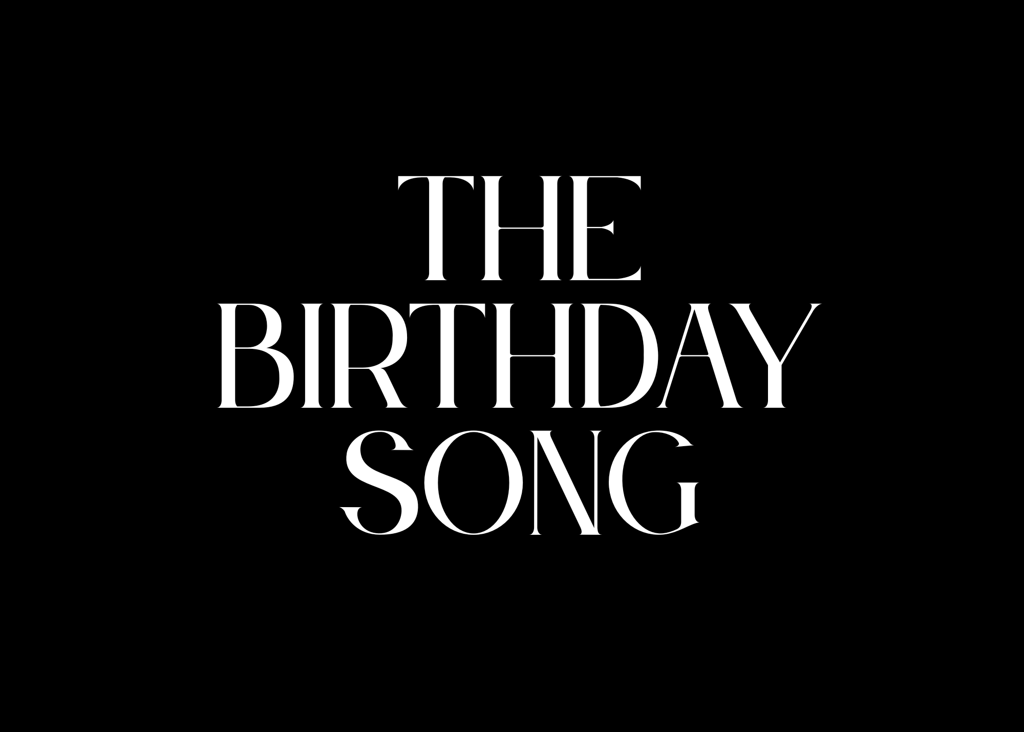 The Birthday Song