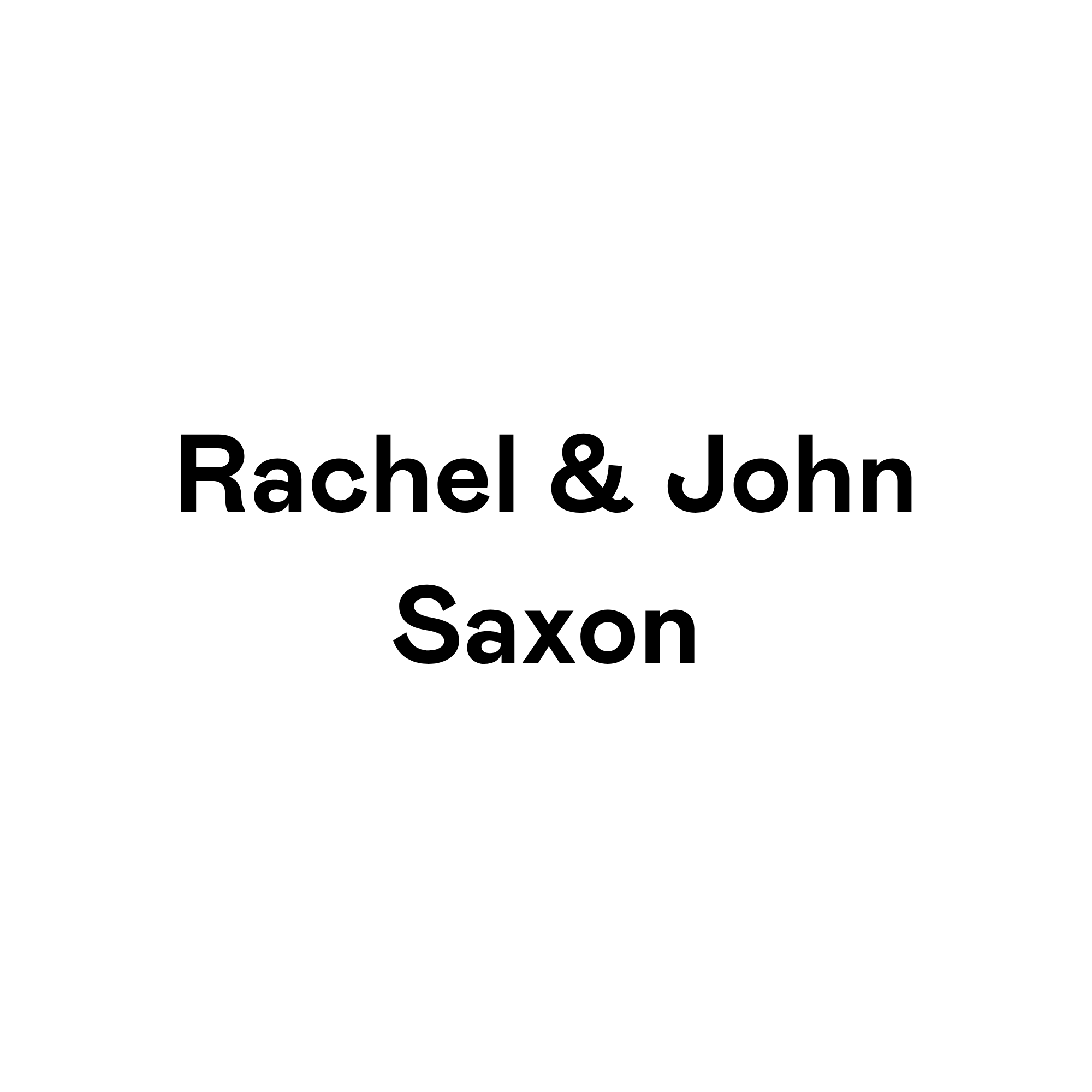 Rachel & John Saxon