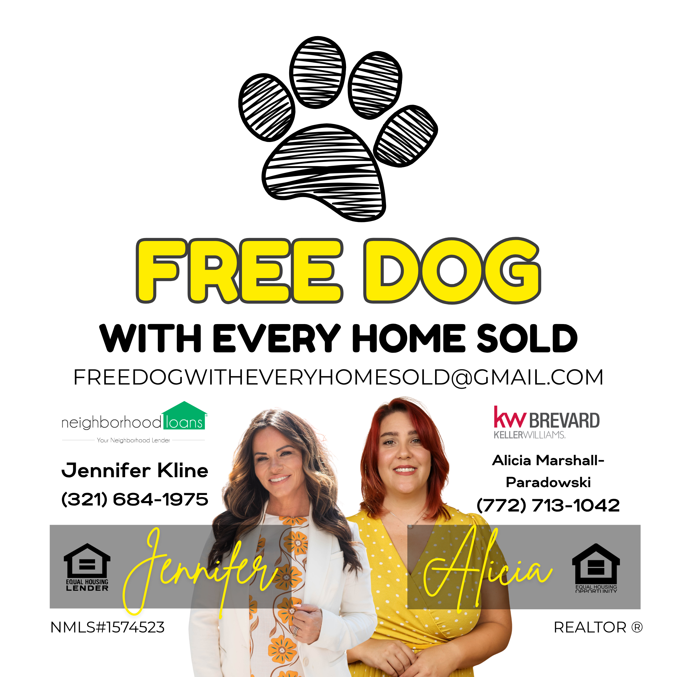 Free Dog with Every Home Sold