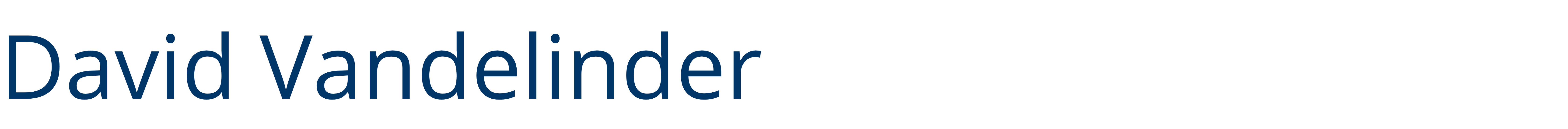 David VanDelinder