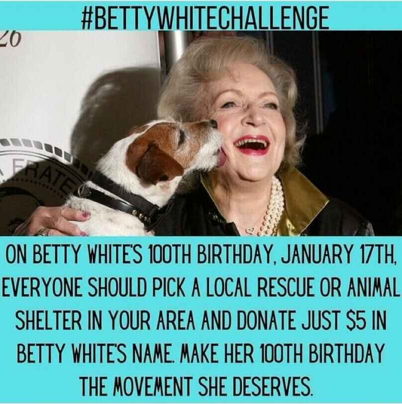 #BettyWhiteChallenge for NAWS image