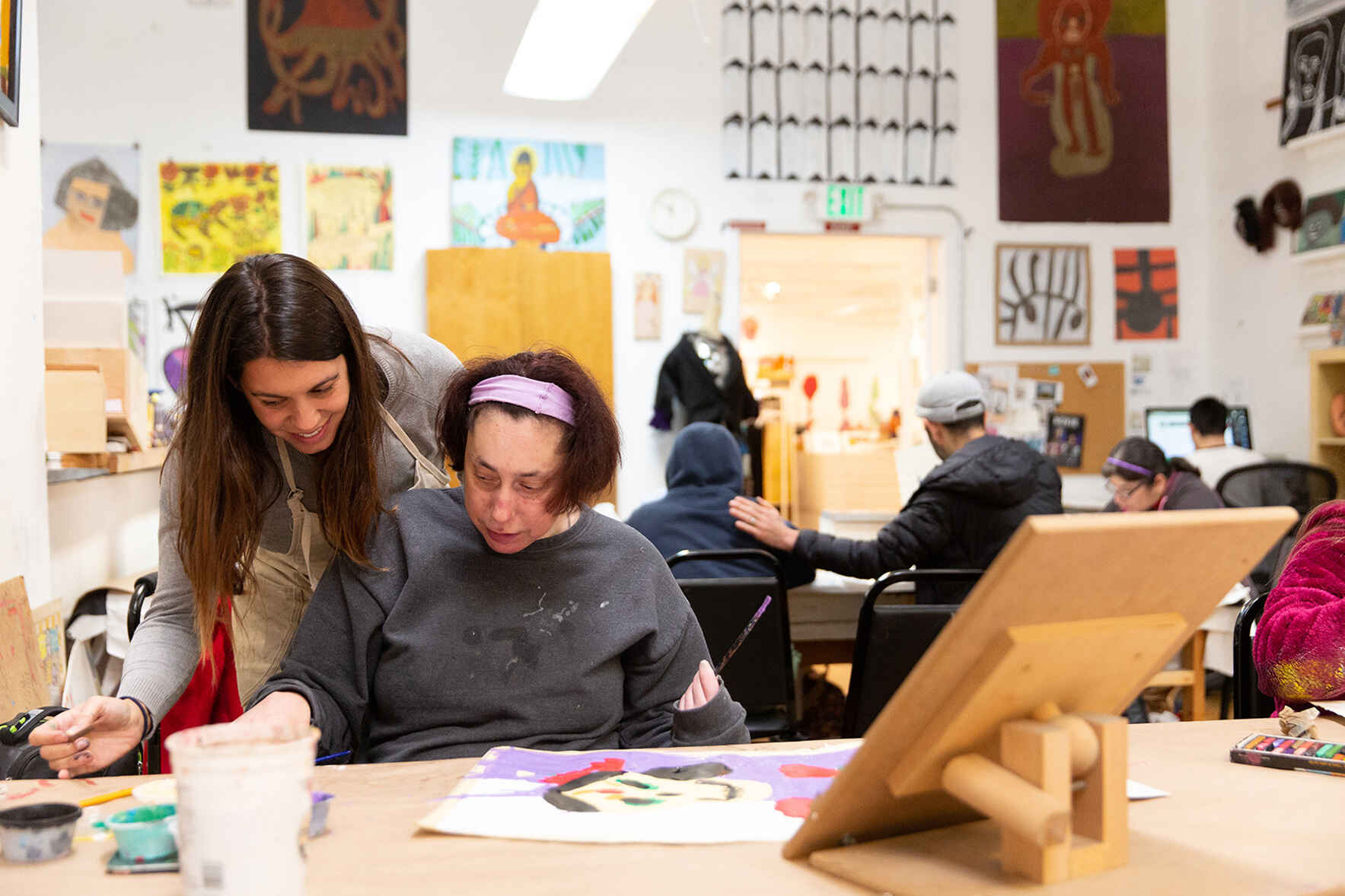 We can create opportunities for artists with disabilities to create, exhibit and sell their art. image