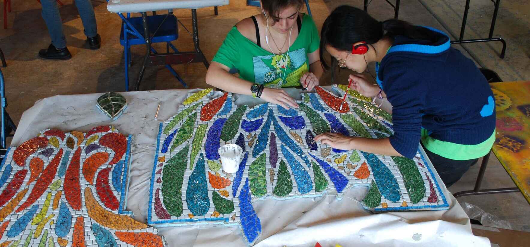 Young people gain real-world experience creating public art while developing transferable career skills image