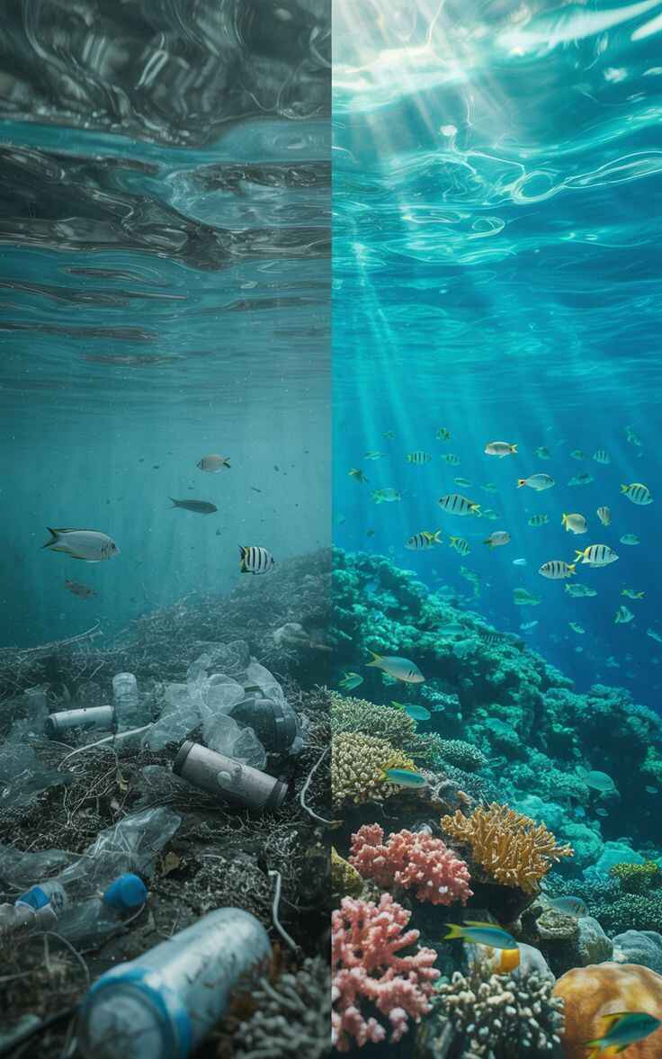 Now more than ever it is important to work for a healthy ocean to protect marine life. image