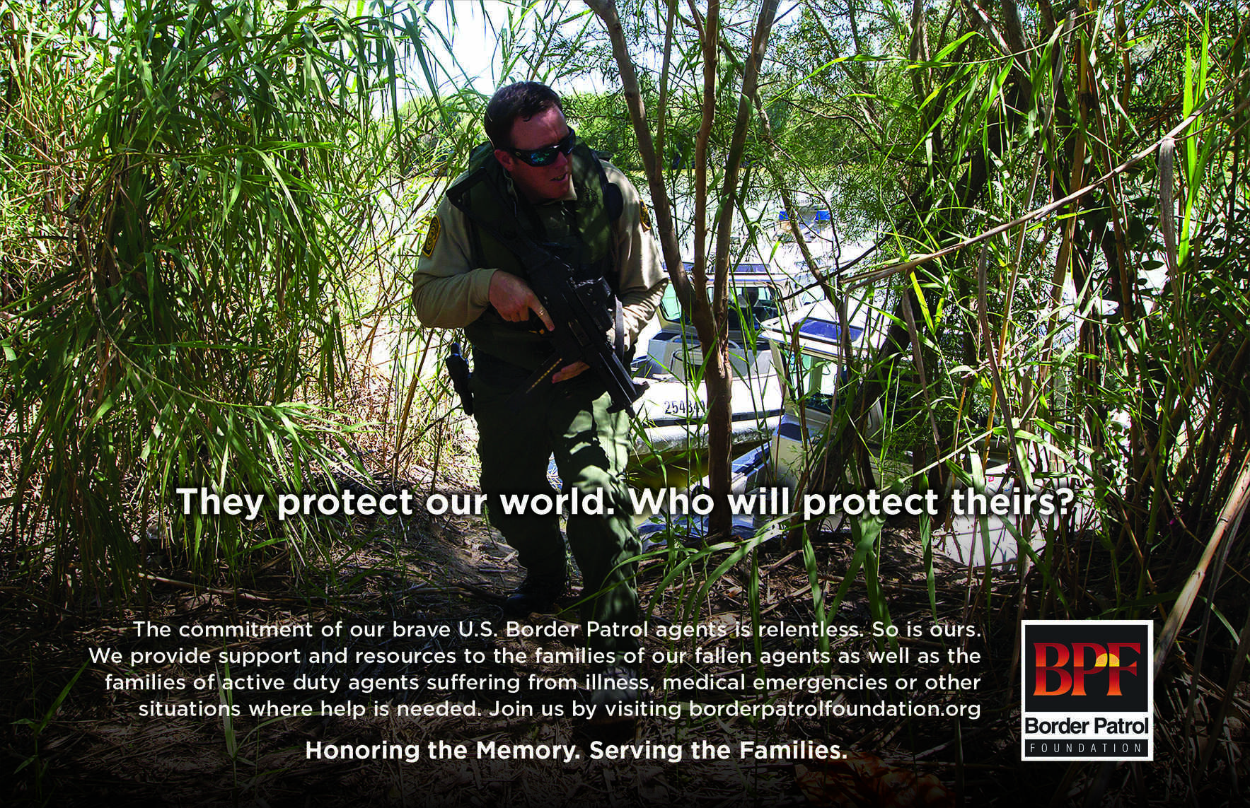 Help us protect their world while they protect ours. Support the U.S. Border Patrol! image