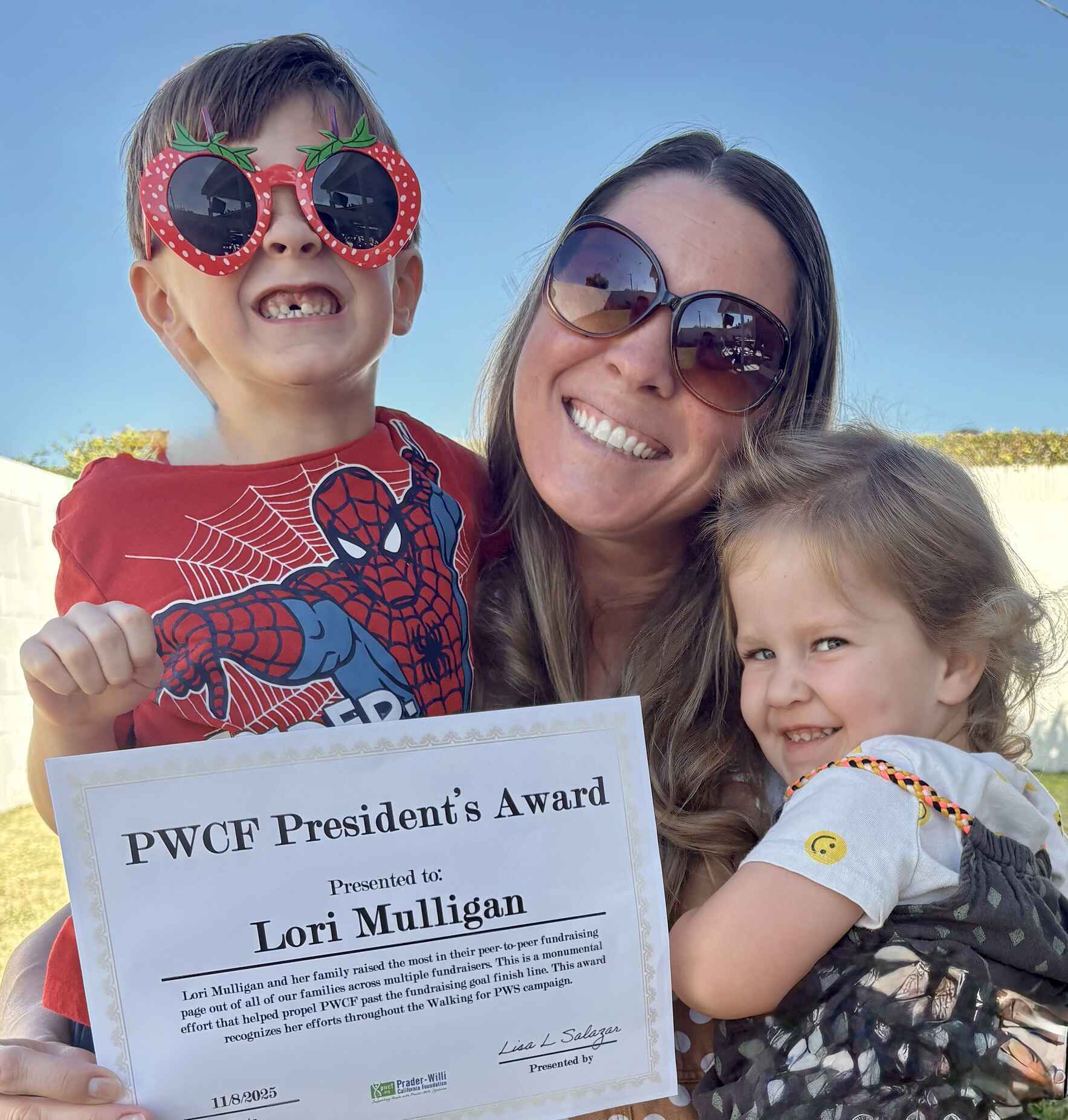 Thank you for supporting Stelli and others living with PWS. image