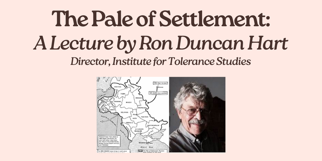 West - DMR - Northern New Mexico - The Pale of Settlement: A Lecture by Ron Duncan Hart - 2026 image