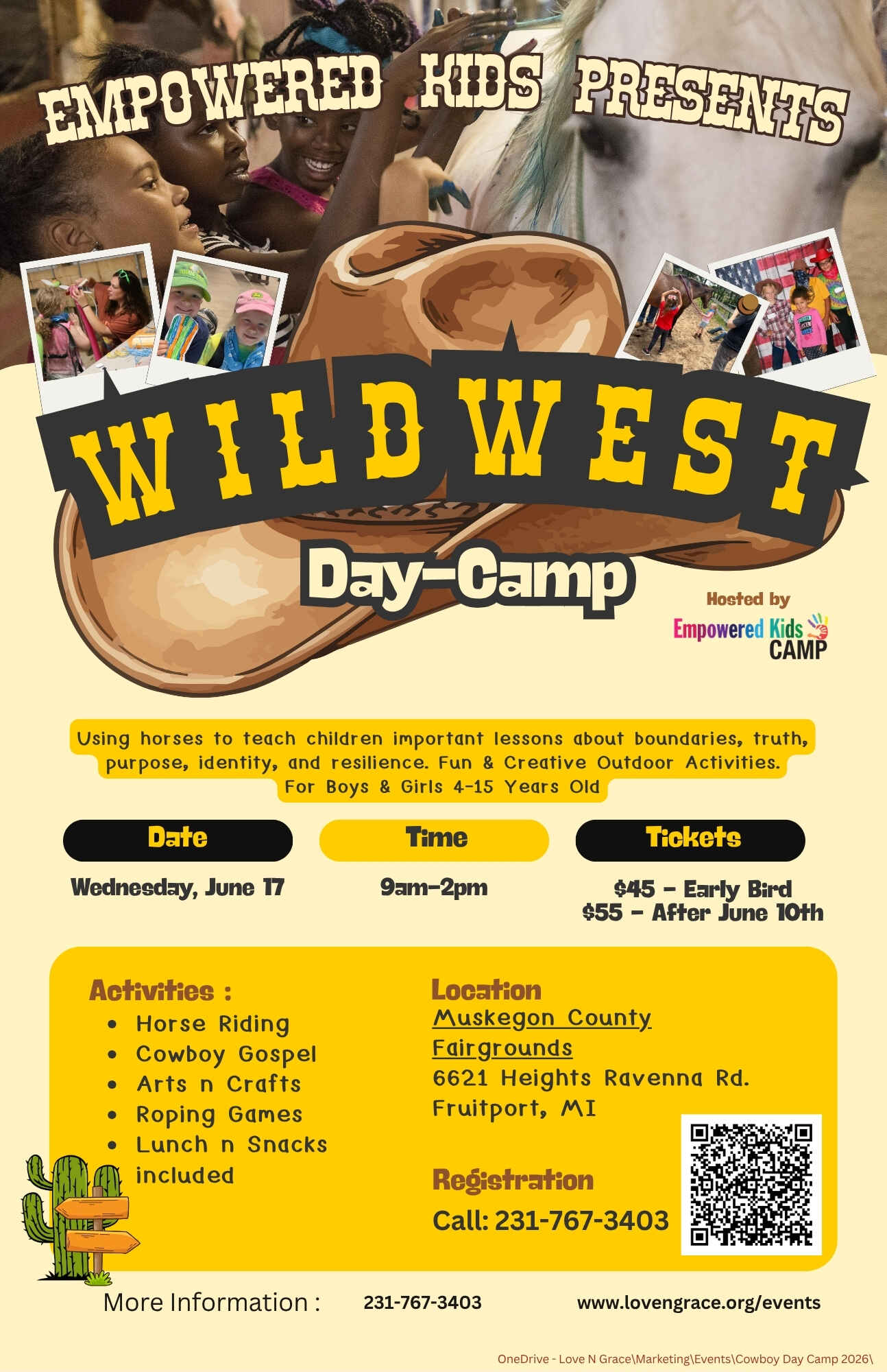 2026 Wild West Day Camp Registration image