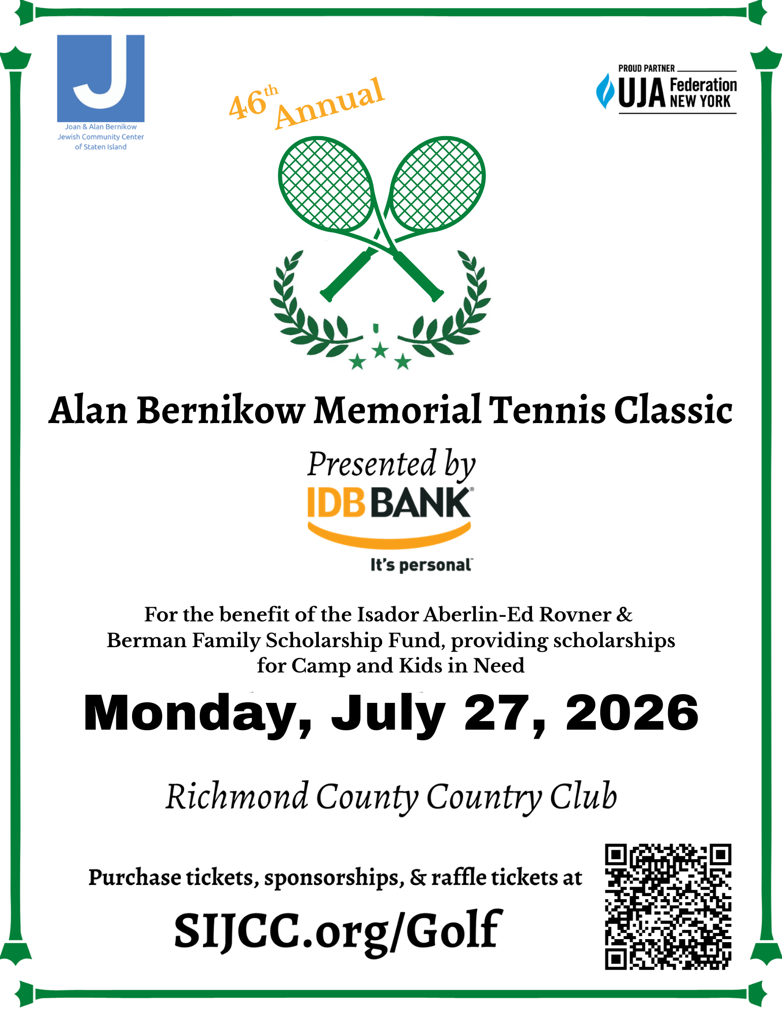 Alan Bernikow Memorial JCC Golf & Tennis Classic image