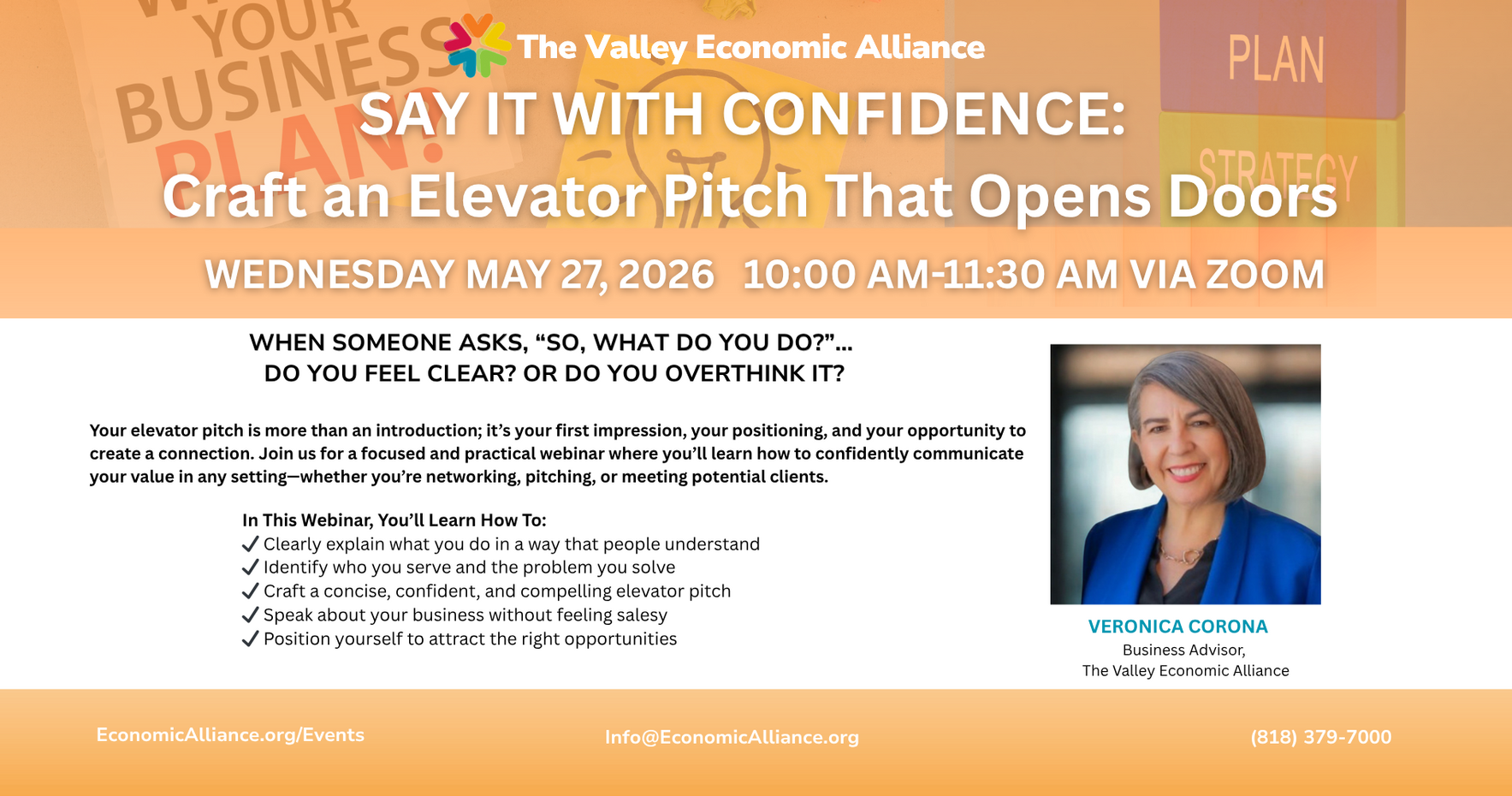 SAY IT WITH CONFIDENCE:  Craft an Elevator Pitch That Opens Doors image