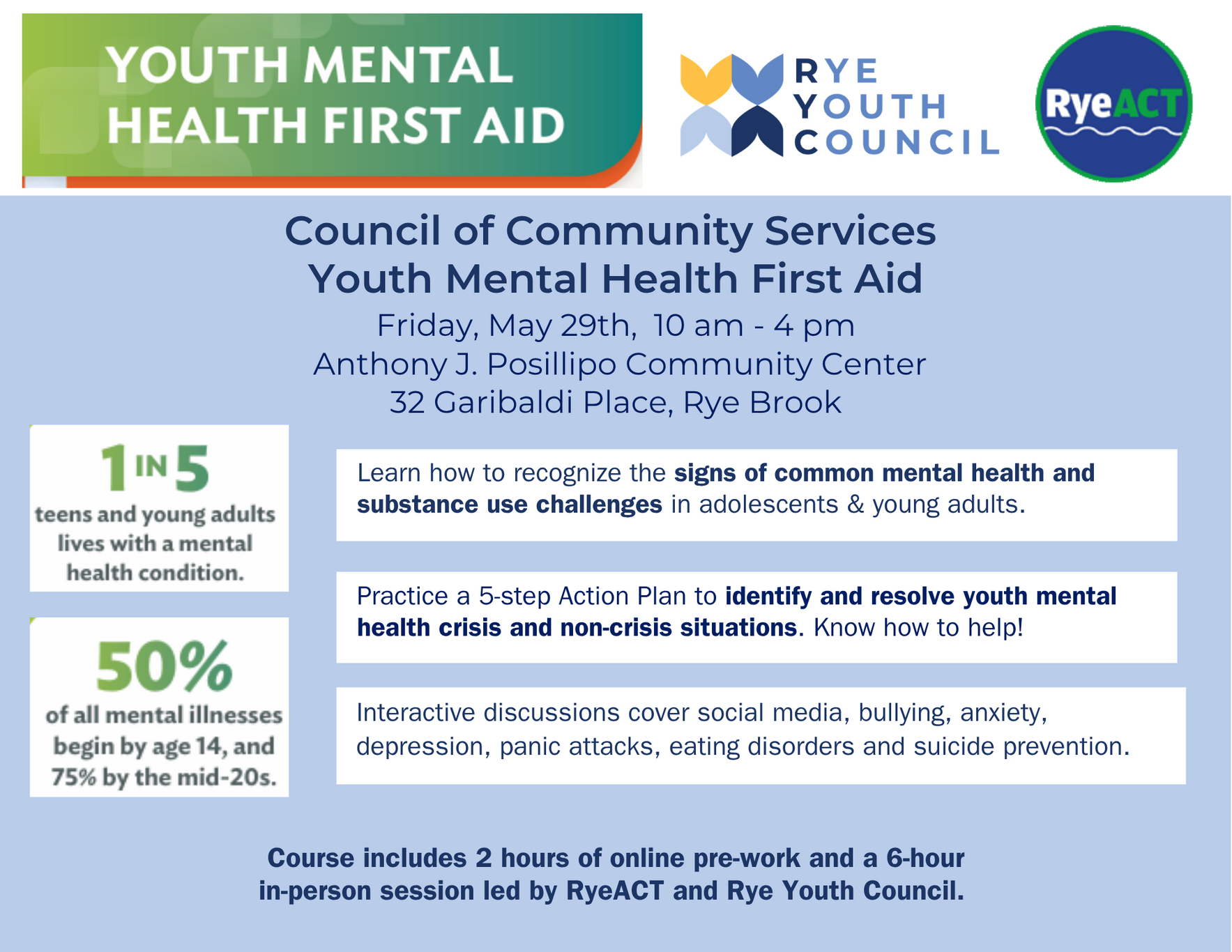 Council of Community Services Youth Mental Health First Aid image