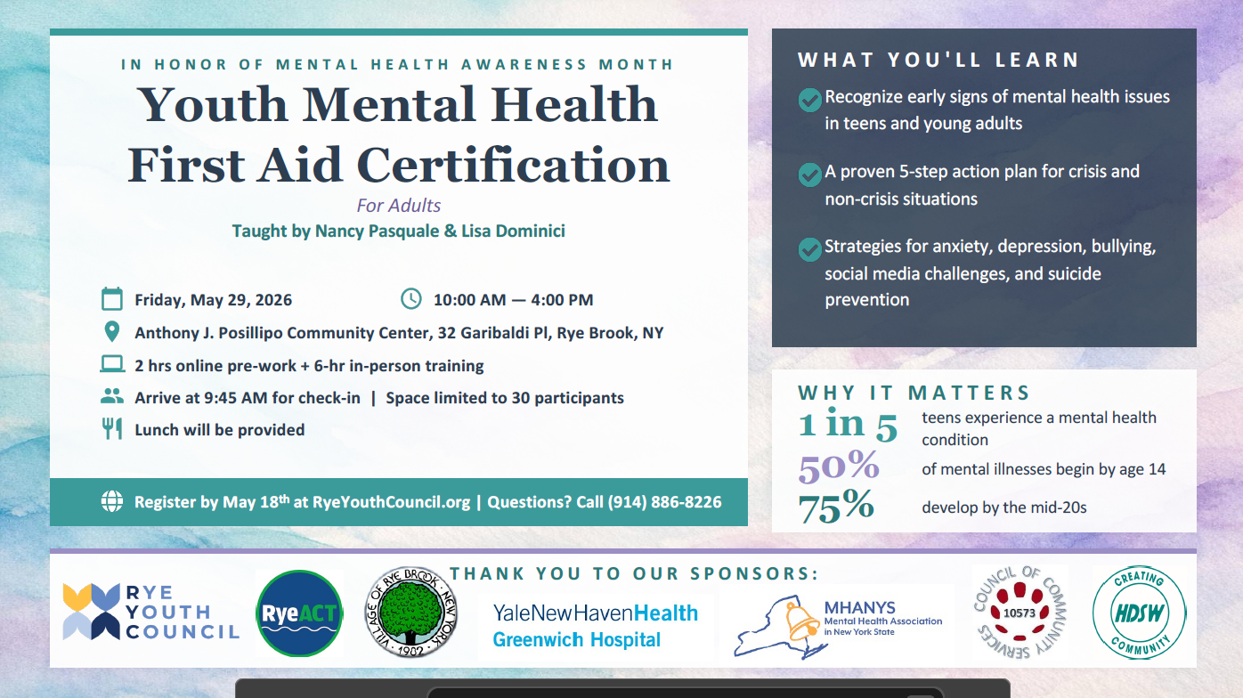 Council of Community Services Youth Mental Health First Aid image