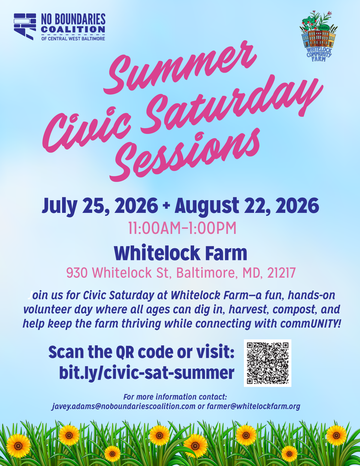 July & August Civic Saturday image
