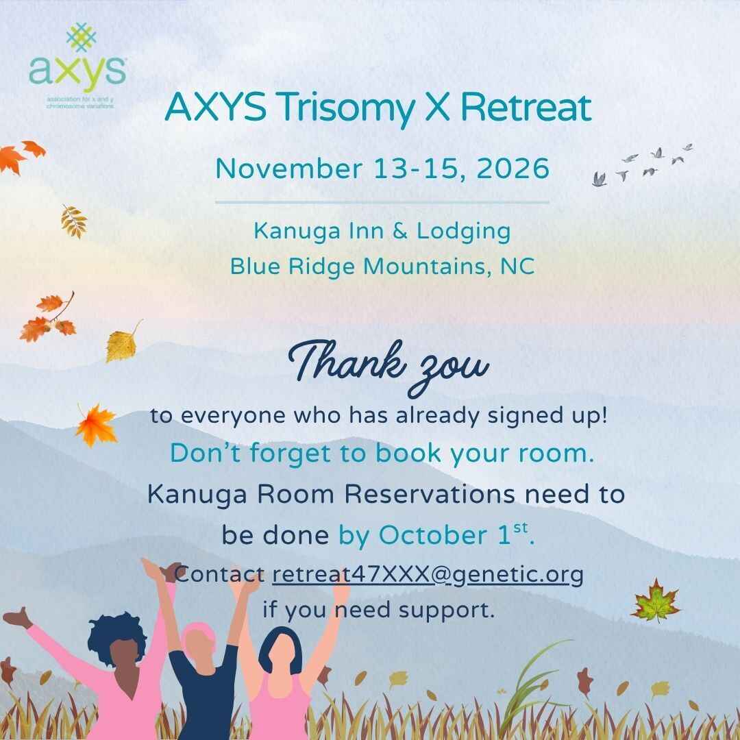 2026 AXYS Trisomy X Retreat image