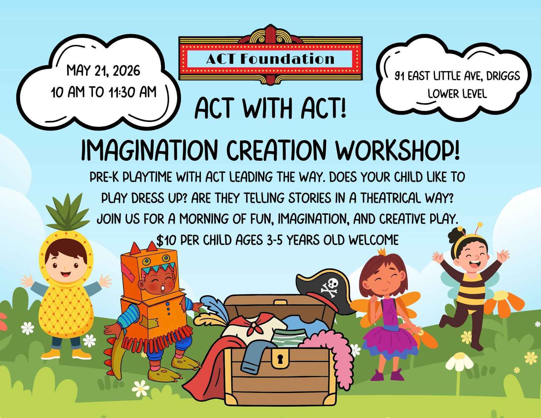 Pre K Imagination workshop image