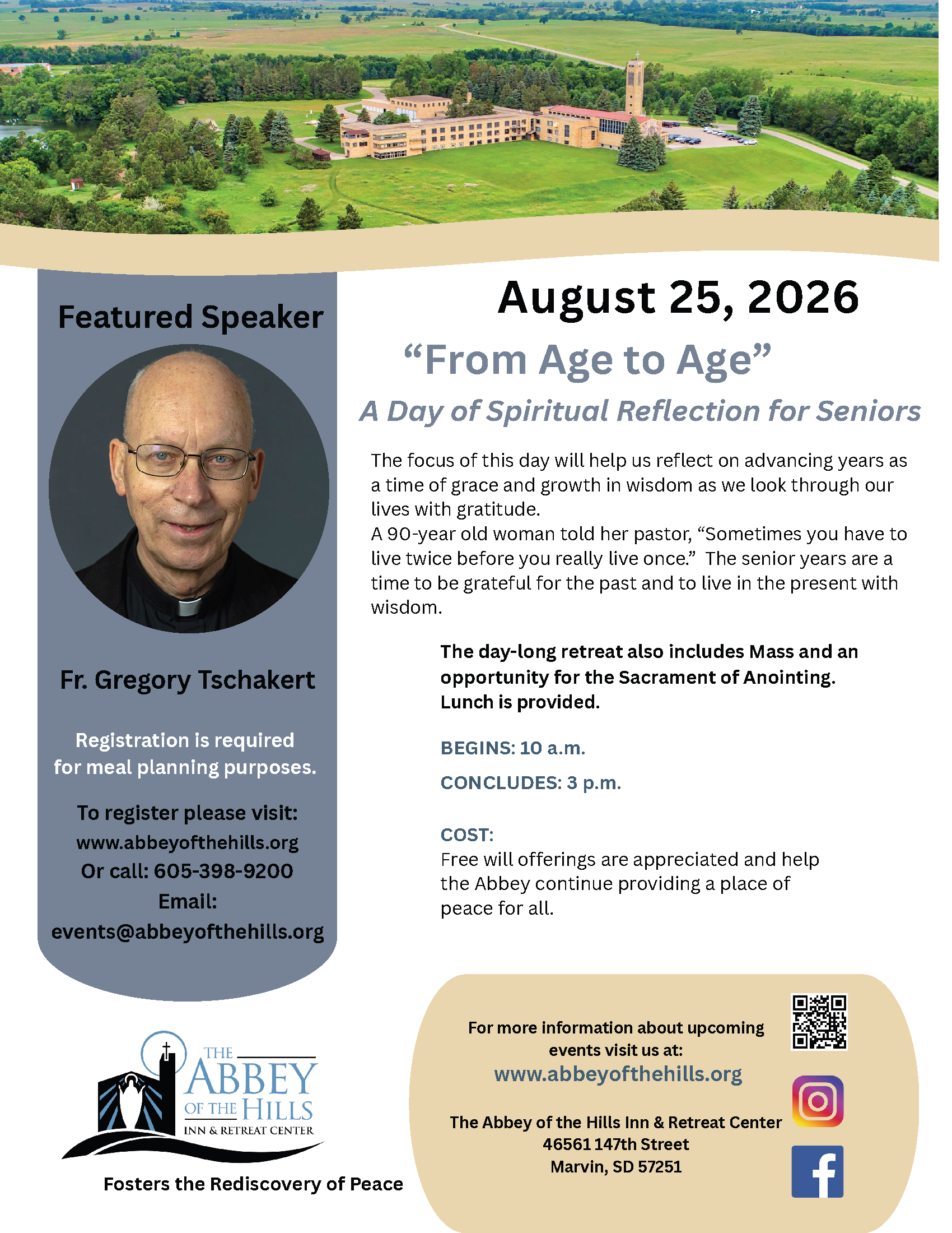 From Age to Age Retreat- August 25, 2026 image