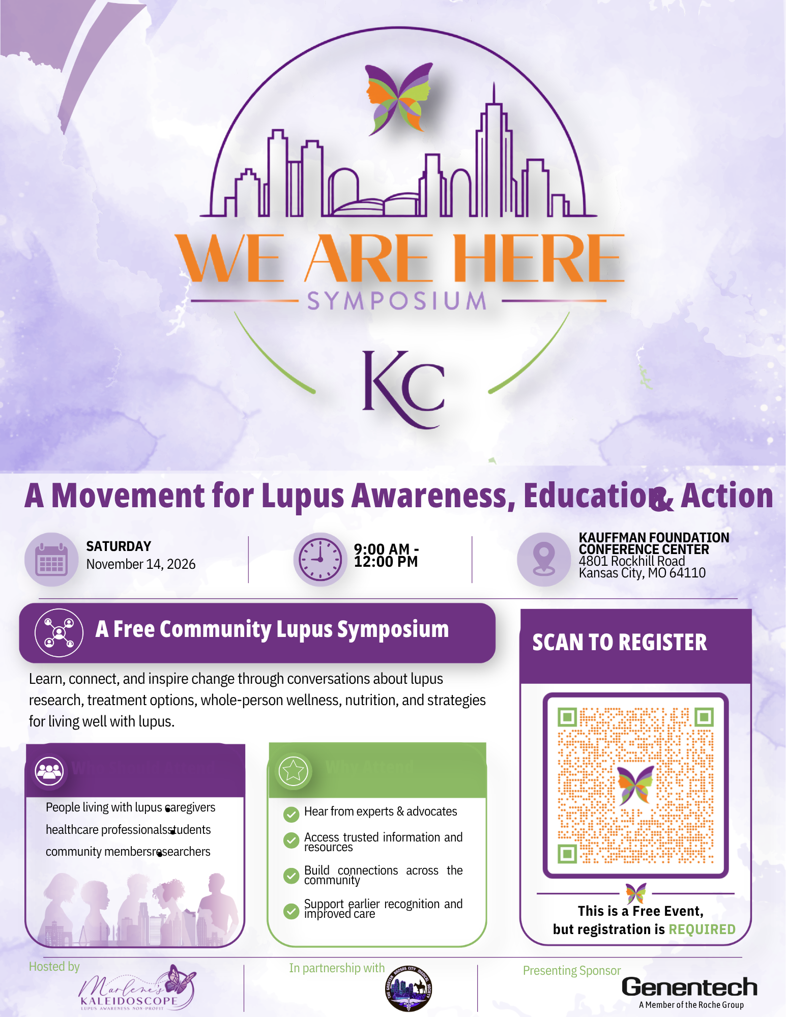 WE ARE HERE A Movement for Lupus Awareness, Education & Action -Inaugural Symposium image