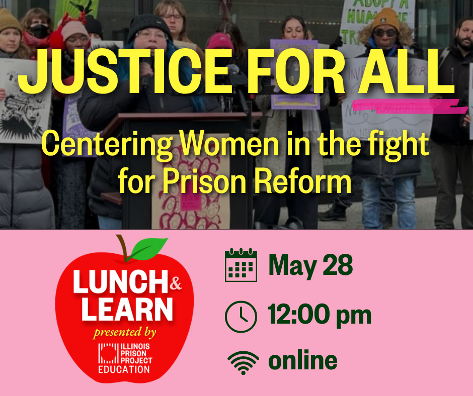 May Virtual Lunch & Learn - Justice for All: Centering Women in the Fight for Prison Reform image