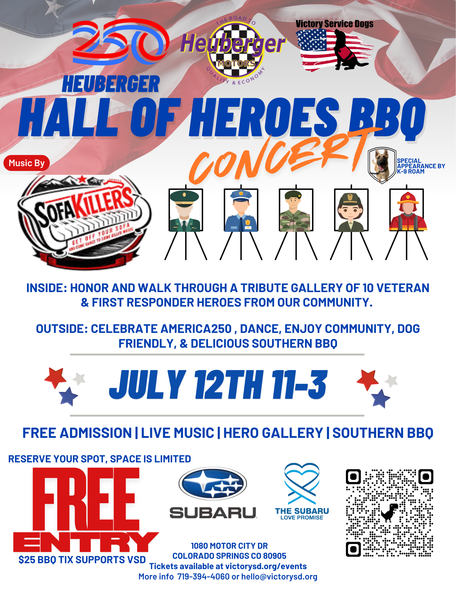 Heuberger Hall Of Heroes A250 BBQ & Concert image