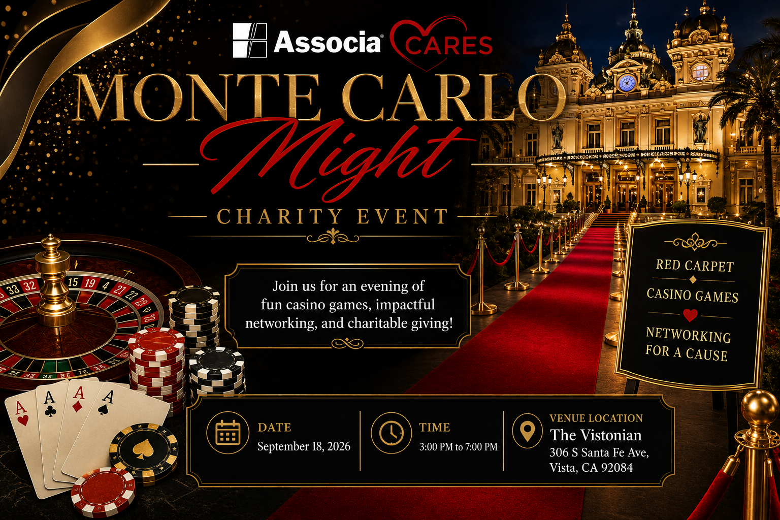 2026 TPC & NNJ Associa Cares Monte Carlo Night image