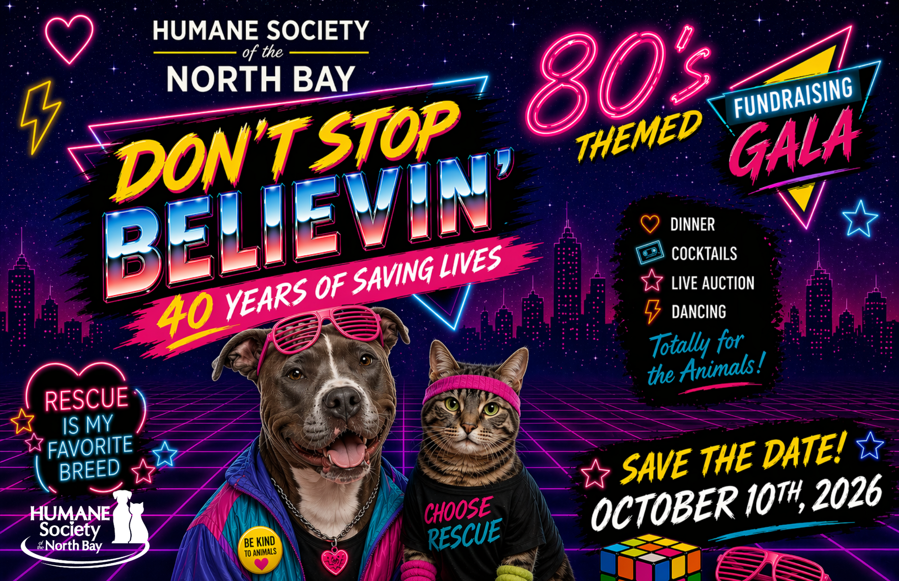 Don't Stop Believin' - '80s Gala for Dogs and Cats! image