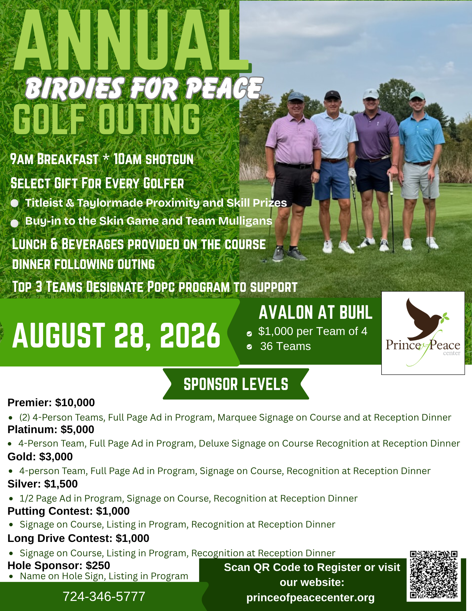 2026 Birdies for Peace Golf Outing image