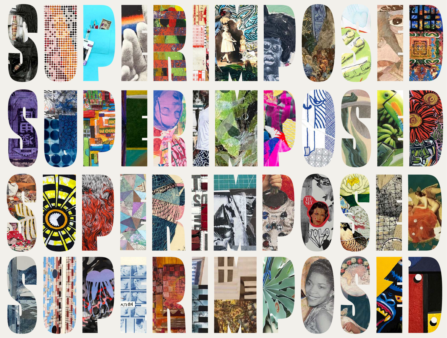 Superimposed: A Collage Exhibition image