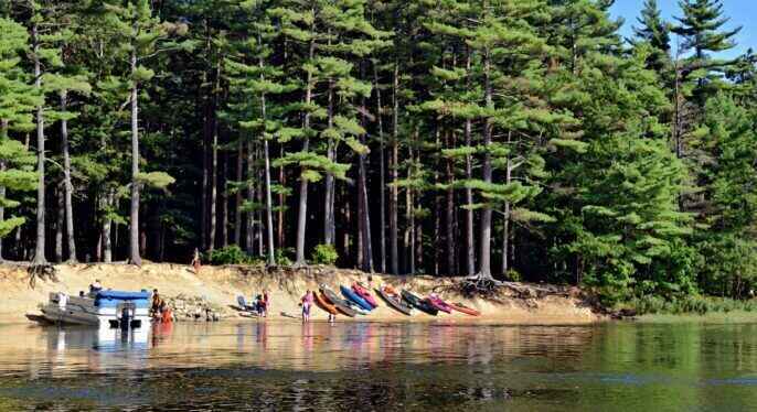 Paddle Back in Time - Guided North River Kayak Paddle to Couch Beach and Back image