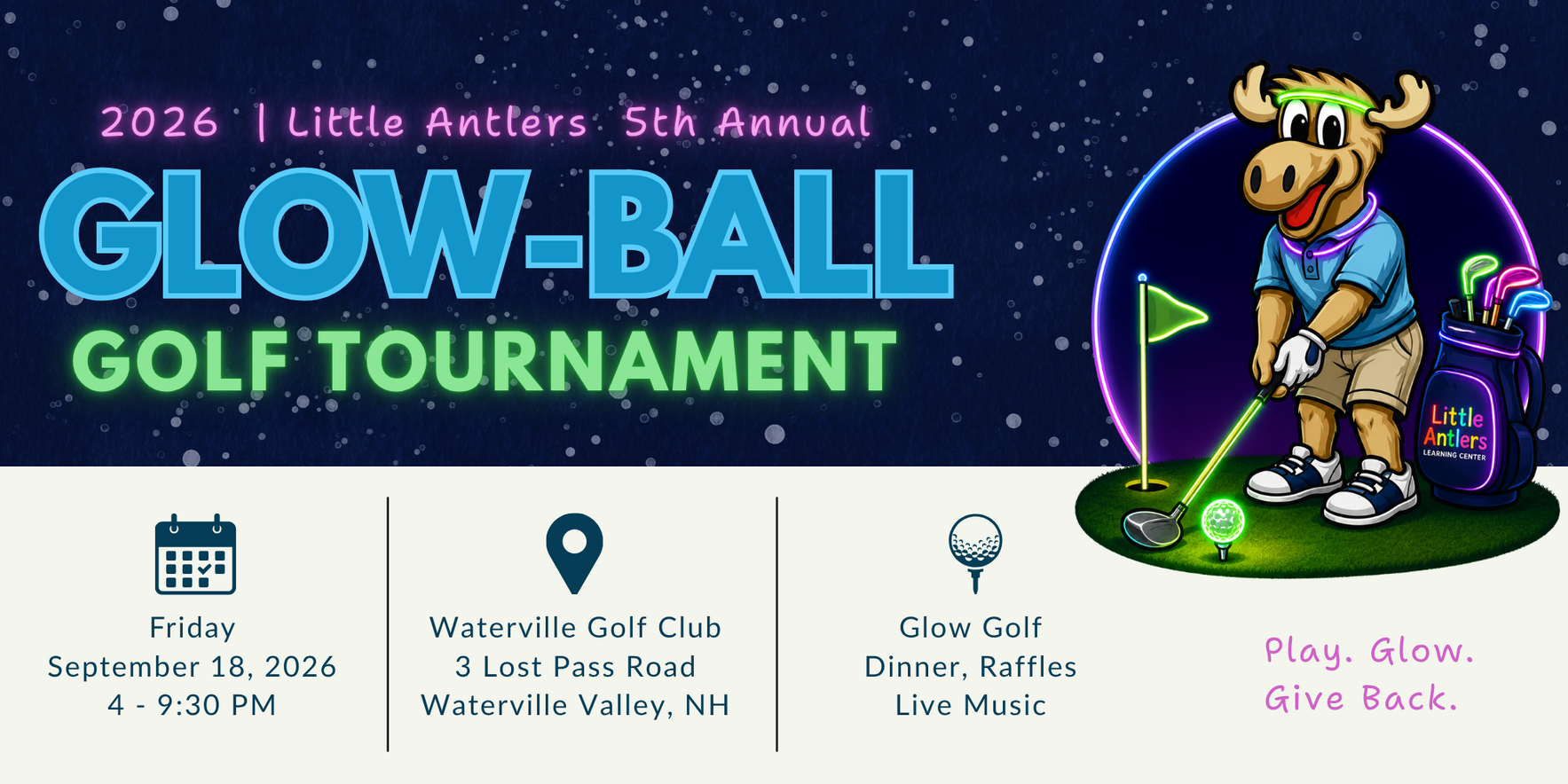 The Little Antlers 5th Annual Glow Ball Golf Tournament image