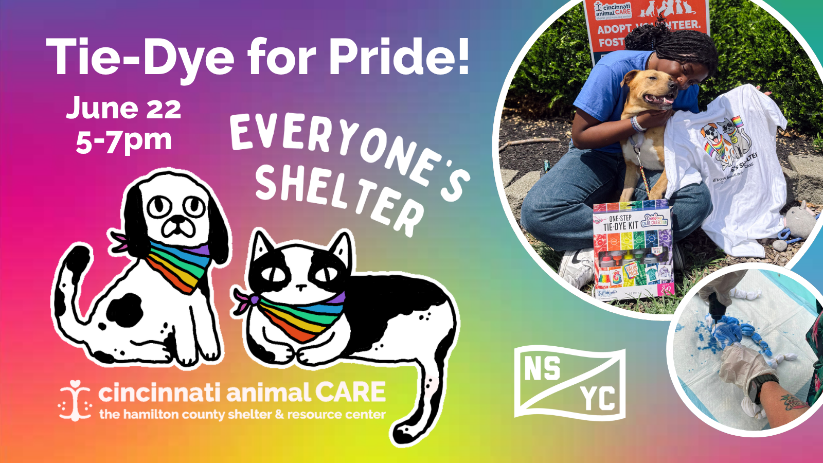  Tie-Dye for Pride with Cincinnati Animal CARE at NSYC image