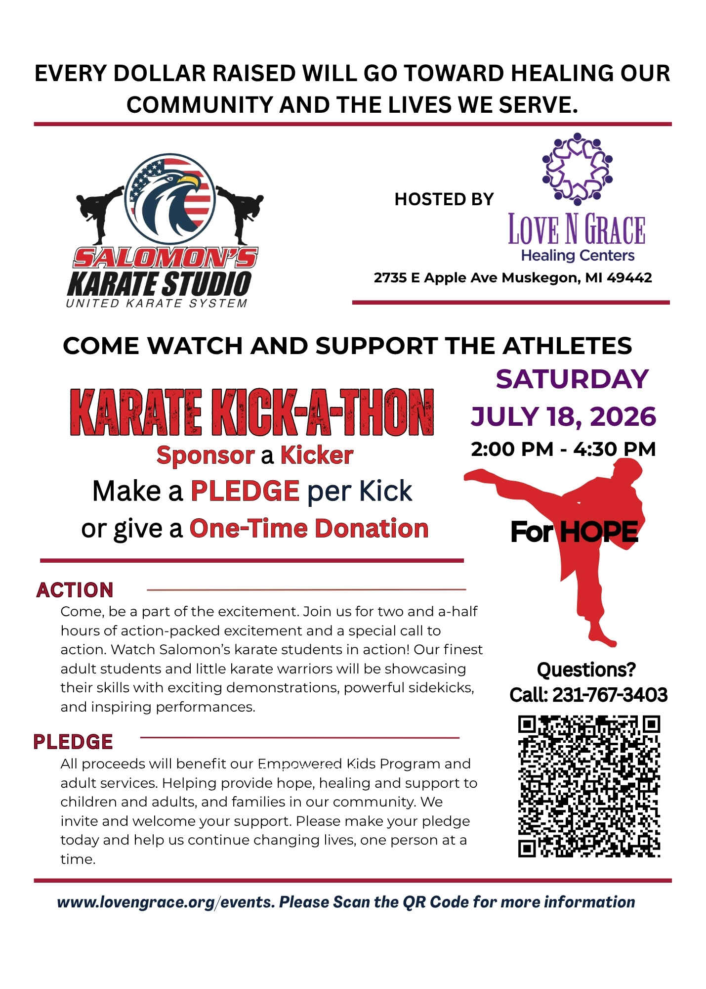 Salomon's Kick-a-thon hosted by Love N Grace image