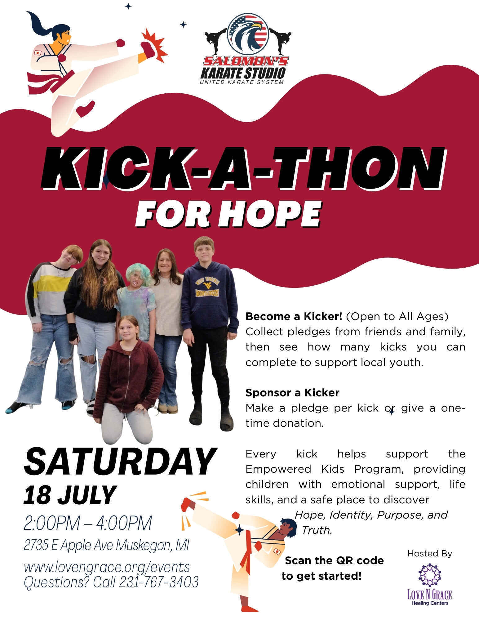 Salomon's Kick-a-thon hosted by Love N Grace image