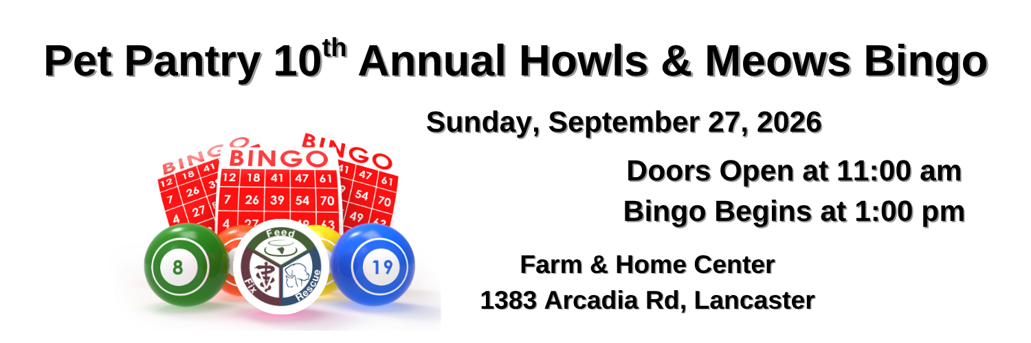 Pet Pantry 10th Annual Howls & Meows Bingo image