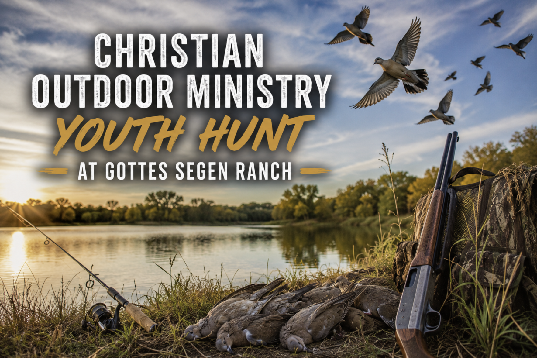COM Youth Hunt at Gottes Segen Ranch - Sep. 18-20 - Doves & Fishing image