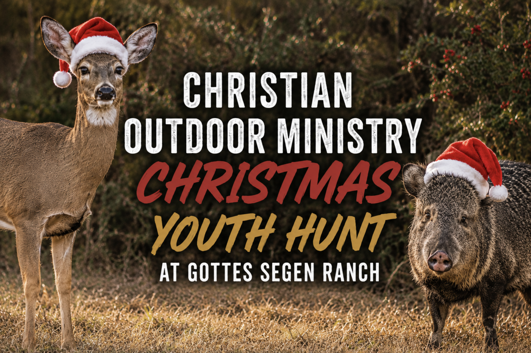 COM Christmas Youth Hunt at Gottes Segen Ranch - Dec. 27-29 - Deer & Javelina image