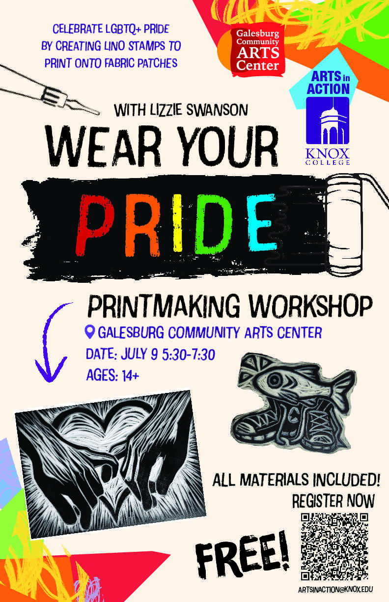 Arts in Action: Wear Your Pride - Printmaking Workshop image