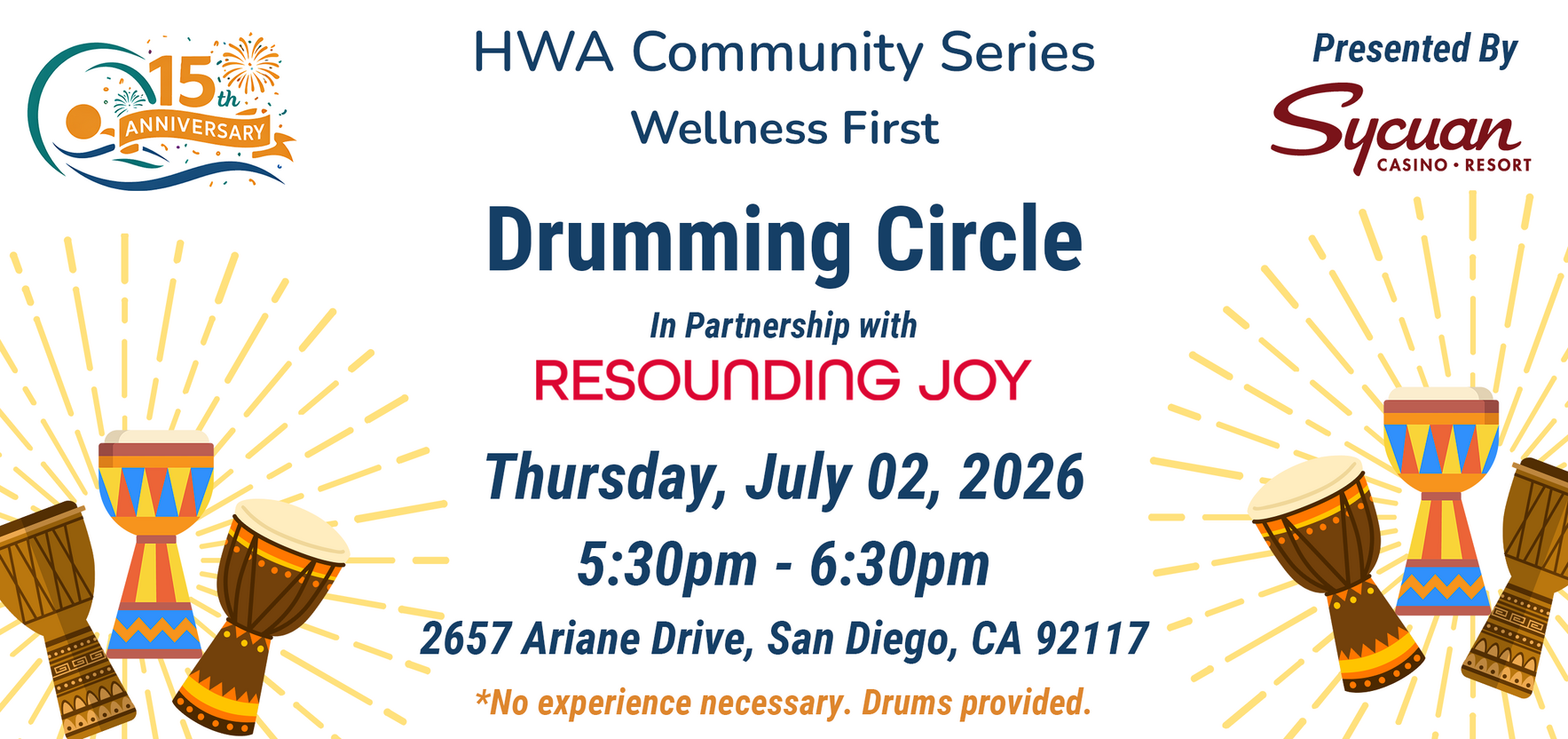 Drumming Circle w/ Resounding Joy image