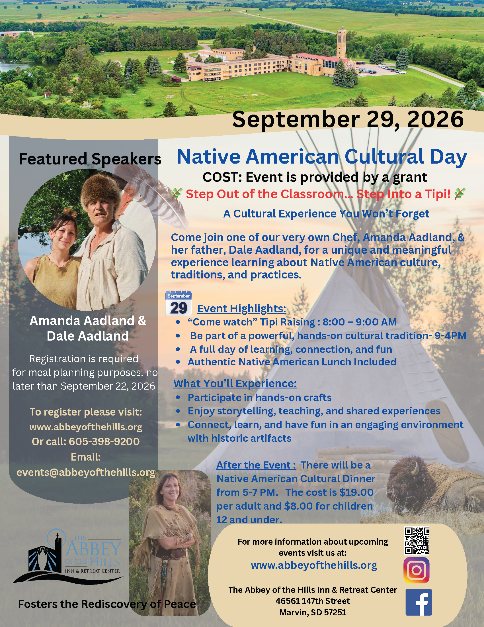 Native American Cultural Day- September 29, 2026 image