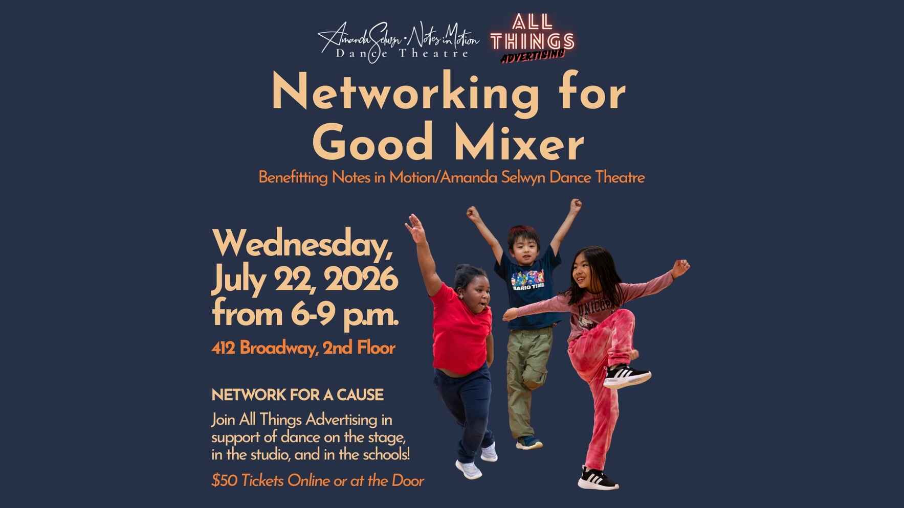 Networking for Good: An All Things Advertising Mixer in Support of Notes in Motion/Amanda Selwyn Dance Theatre image