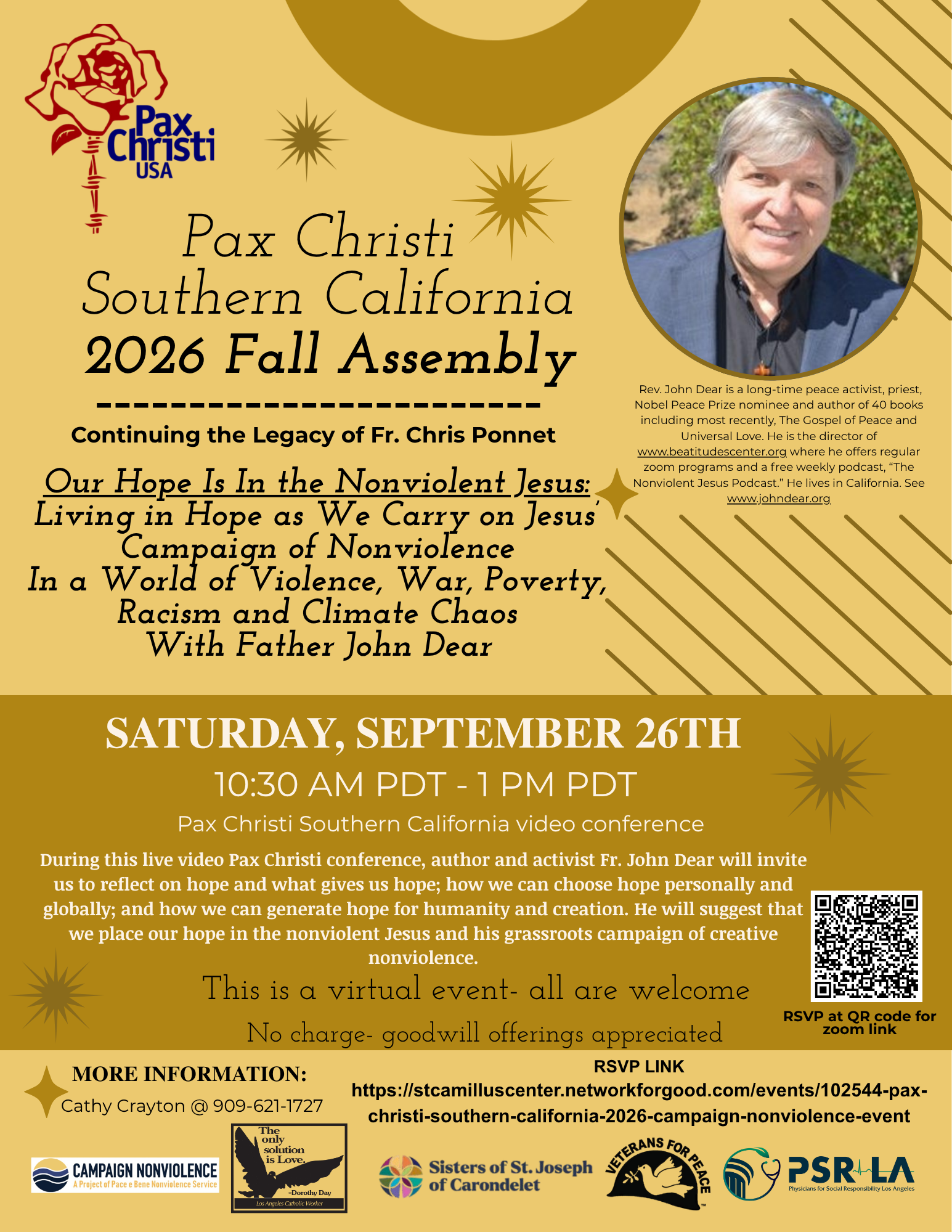Pax Christi Southern California- 2026 Campaign Nonviolence Event image