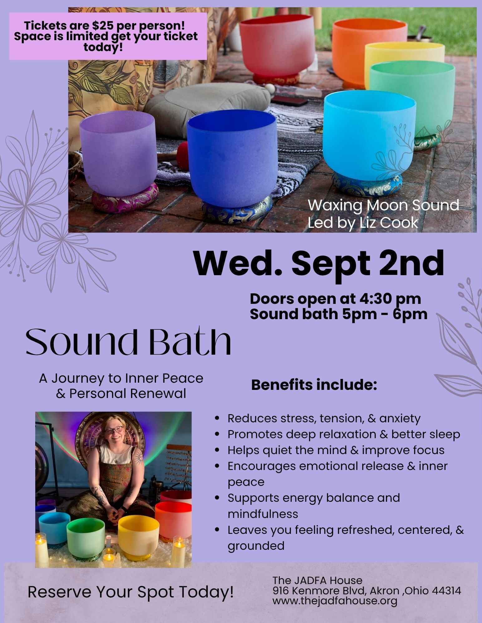 September Sound Bath at The JADFA House image