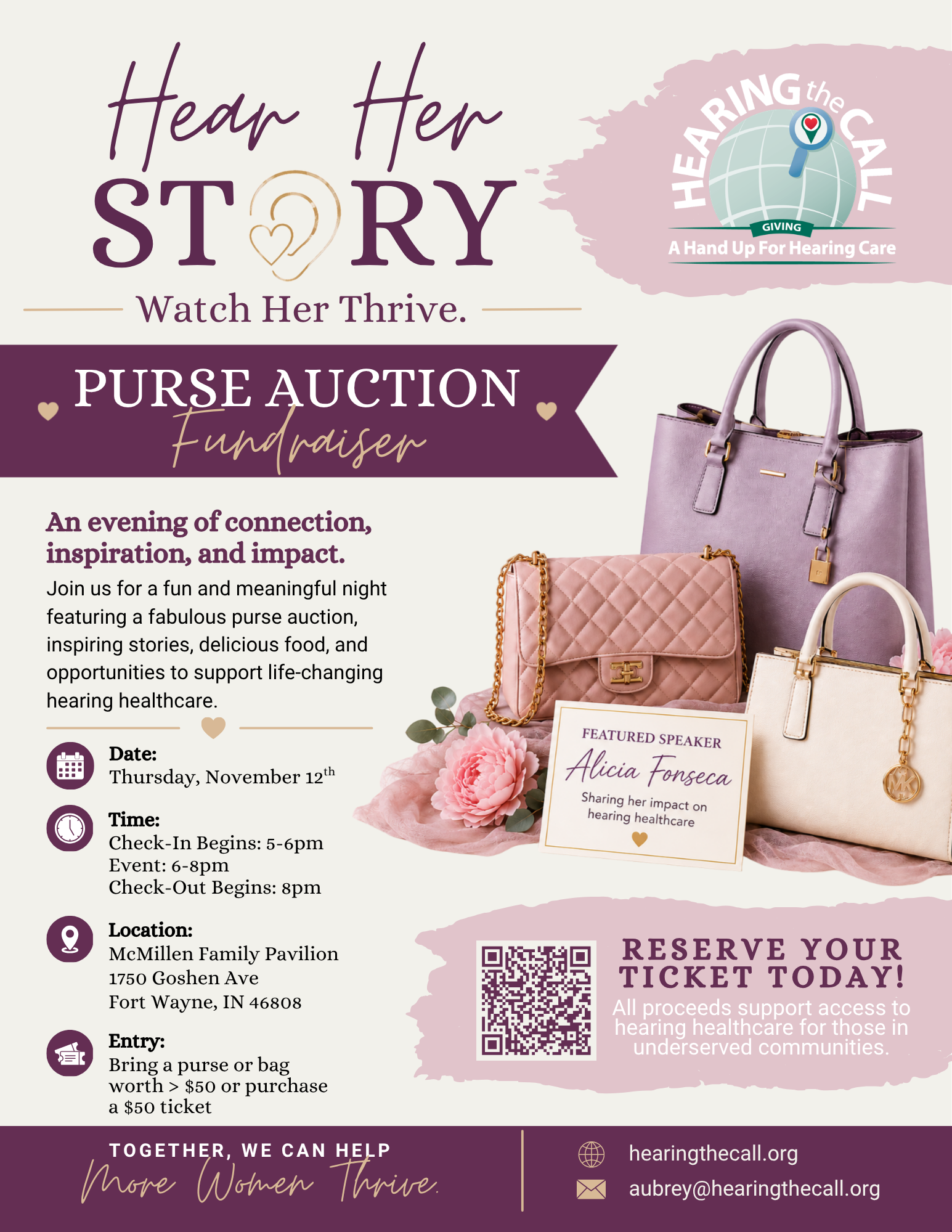 Hear Her Story: Purse Auction image