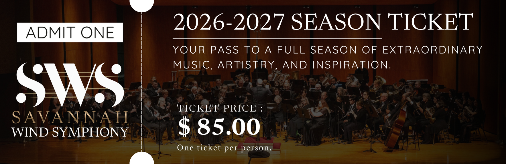 Savannah Wind Symphony 2026-2027 Season Tickets image