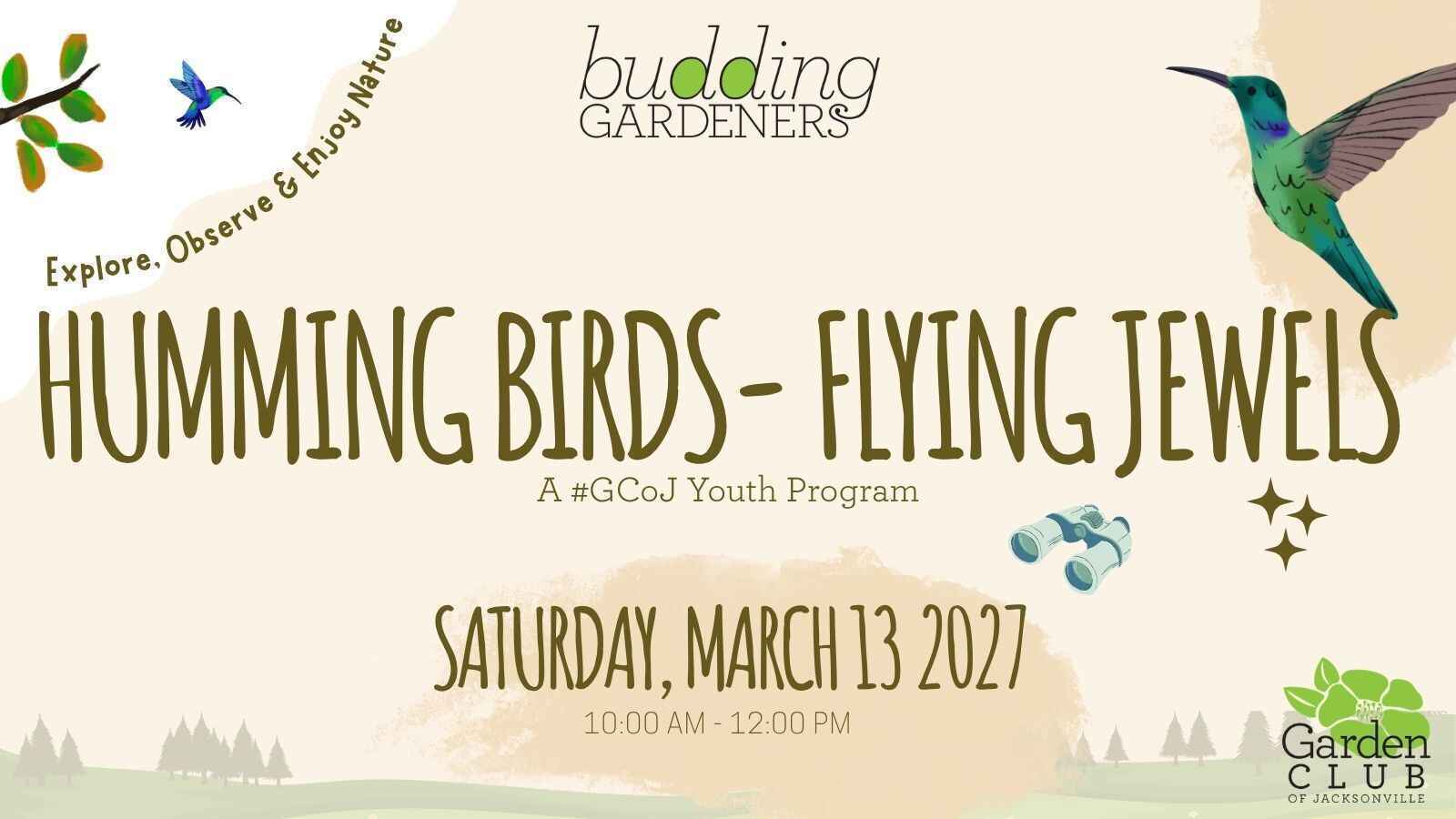 Budding Gardeners: Humming Birds - Flying Jewels image