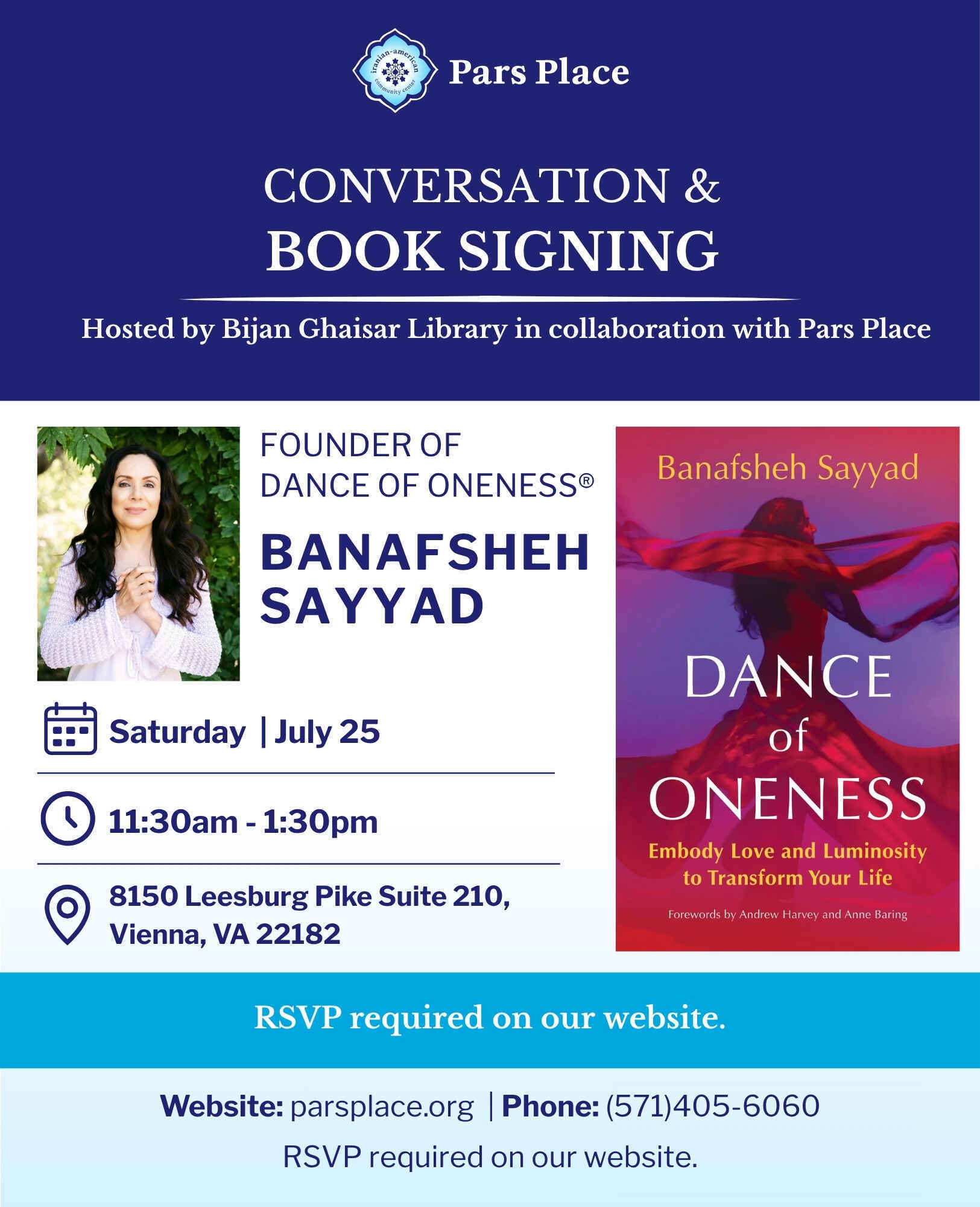 Conversation and Book Signing with Banafsheh Sayyad image