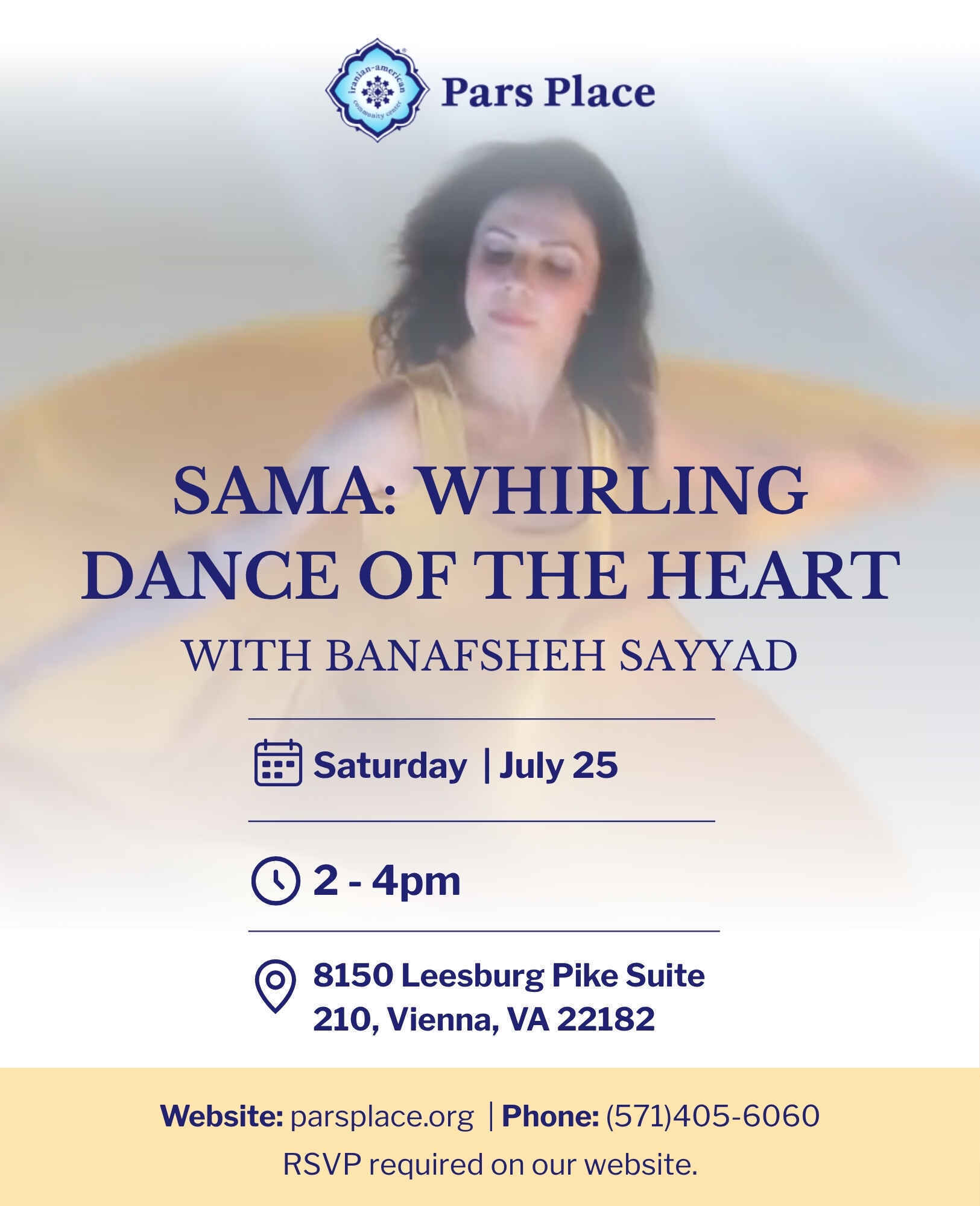 Sama: Whirling Dance of the Heart Workshop with Banafsheh Sayyad image